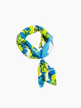 NWT SILKLETTE 100% Silk Abstract Floral Bandana